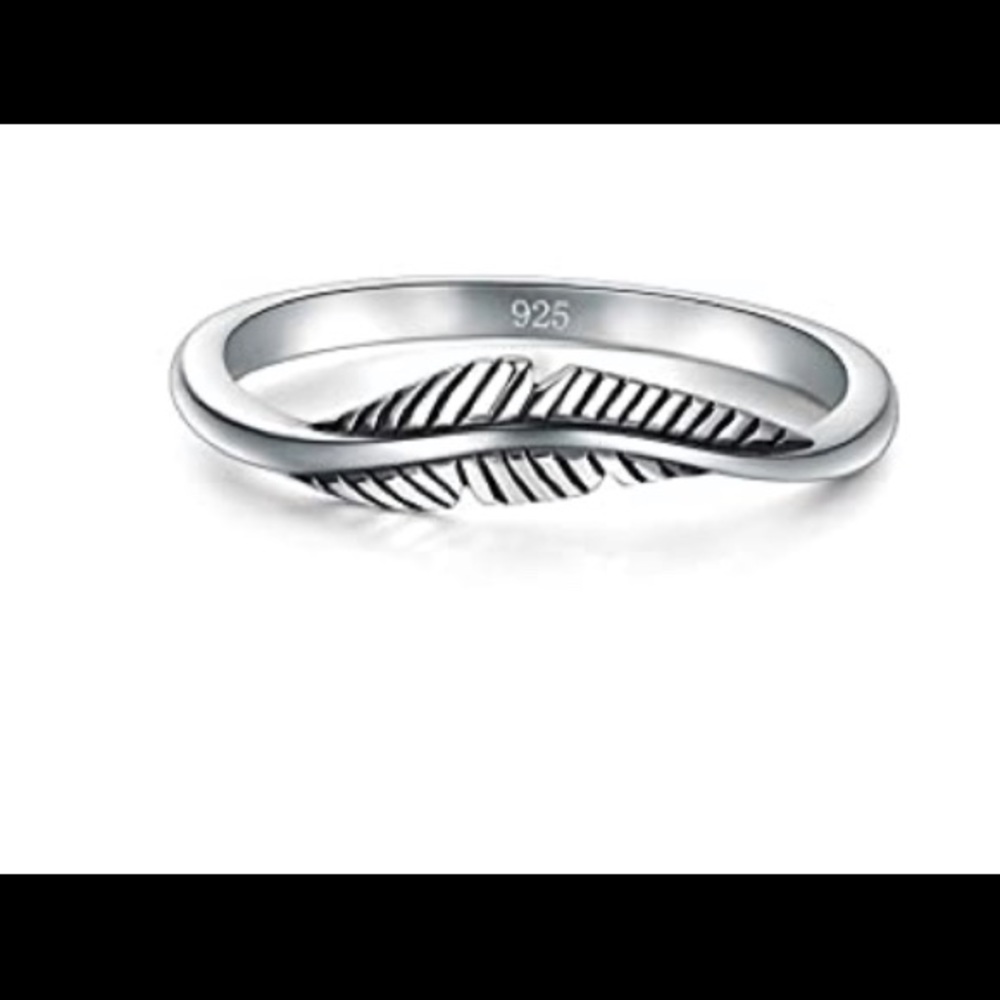 Silver Feather ring - Picture 4 of 4